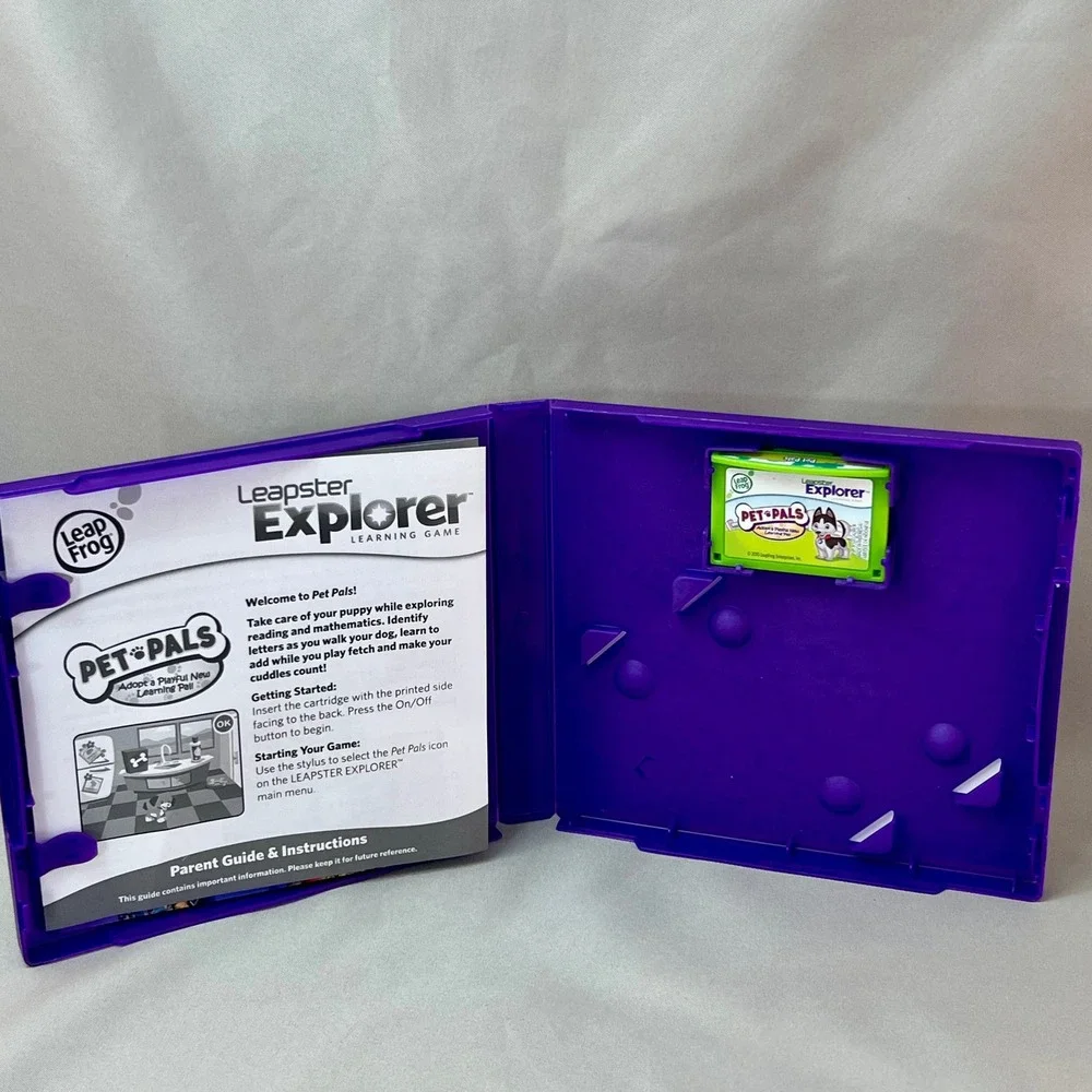 LeapFrog Leapster Explorer Pet Pals Learning Game 39070 Pre-K to 1st Grade Puppy